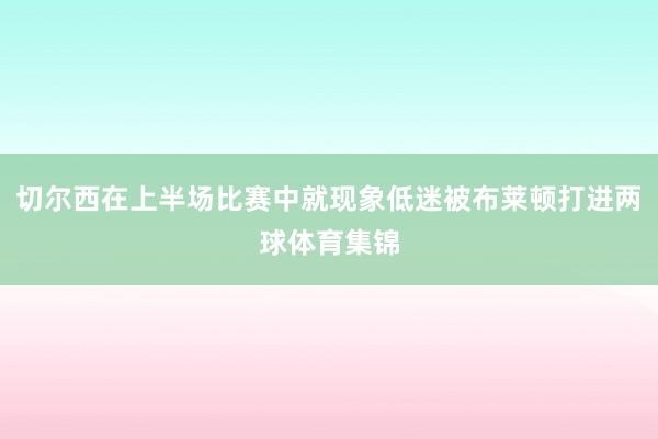 切尔西在上半场比赛中就现象低迷被布莱顿打进两球体育集锦