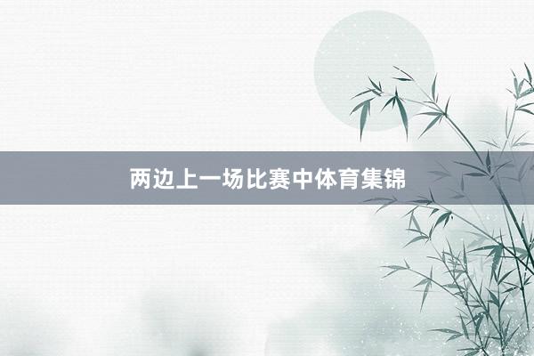 两边上一场比赛中体育集锦