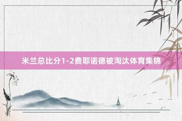米兰总比分1-2费耶诺德被淘汰体育集锦