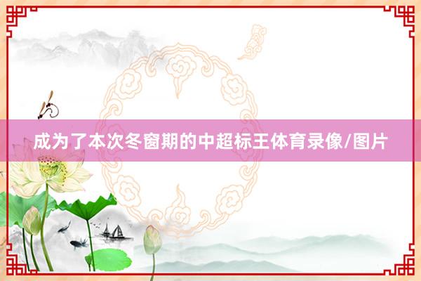 成为了本次冬窗期的中超标王体育录像/图片