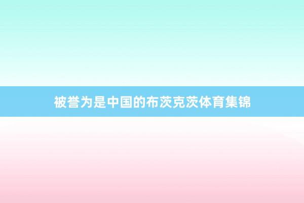 被誉为是中国的布茨克茨体育集锦