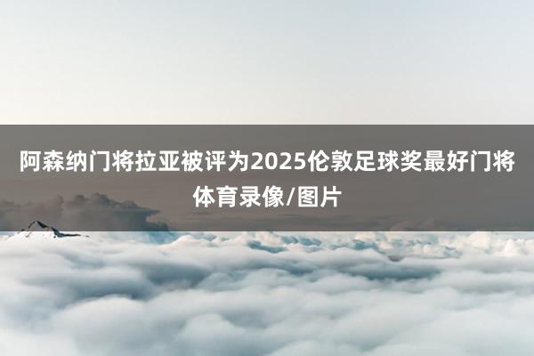 阿森纳门将拉亚被评为2025伦敦足球奖最好门将体育录像/图片