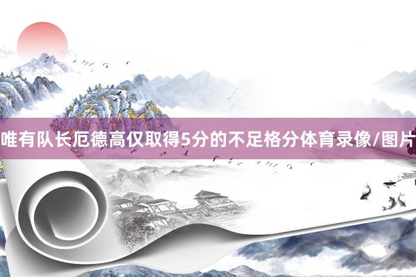 唯有队长厄德高仅取得5分的不足格分体育录像/图片