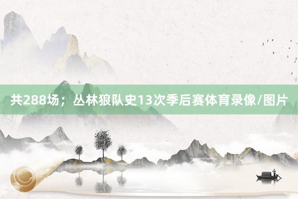 共288场；丛林狼队史13次季后赛体育录像/图片