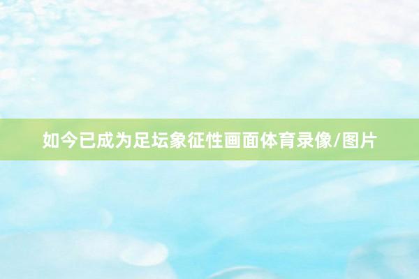 如今已成为足坛象征性画面体育录像/图片