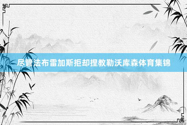 尽管法布雷加斯拒却捏教勒沃库森体育集锦