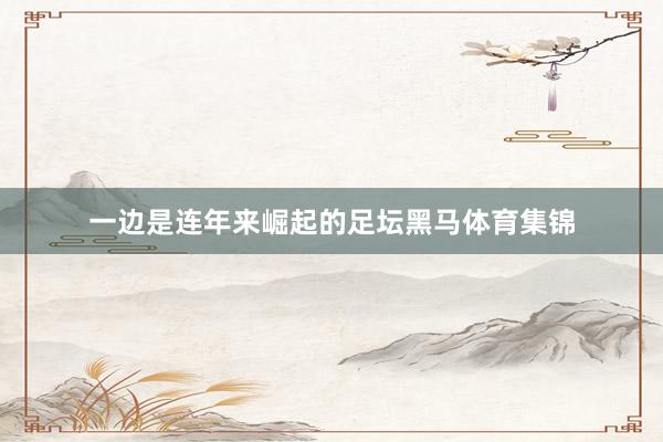 一边是连年来崛起的足坛黑马体育集锦