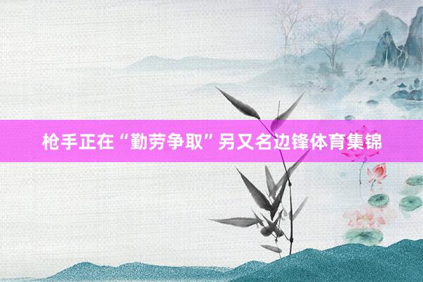 枪手正在“勤劳争取”另又名边锋体育集锦