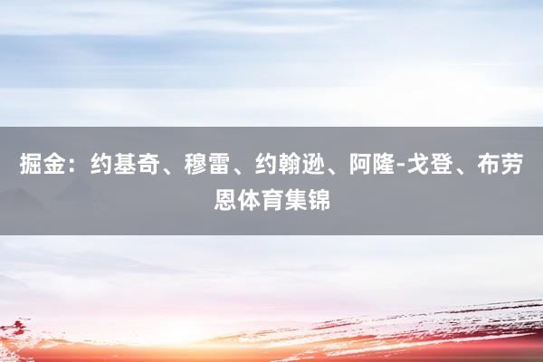 掘金：约基奇、穆雷、约翰逊、阿隆-戈登、布劳恩体育集锦