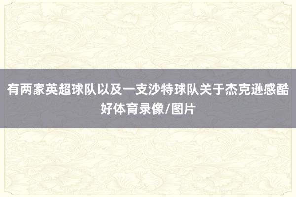 有两家英超球队以及一支沙特球队关于杰克逊感酷好体育录像/图片