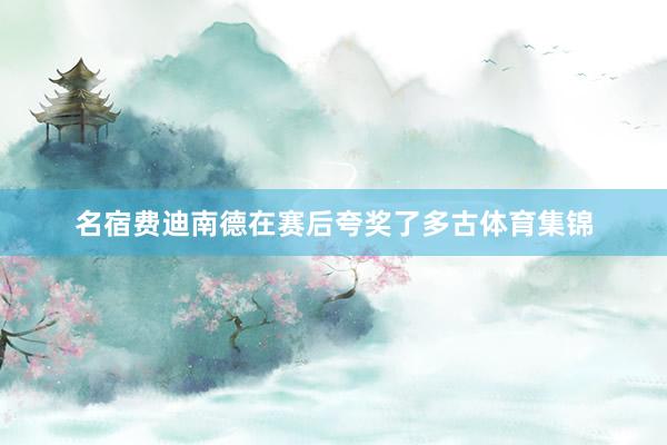 名宿费迪南德在赛后夸奖了多古体育集锦