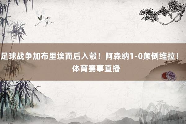足球战争加布里埃而后入彀！阿森纳1-0颠倒维拉！    体育赛事直播