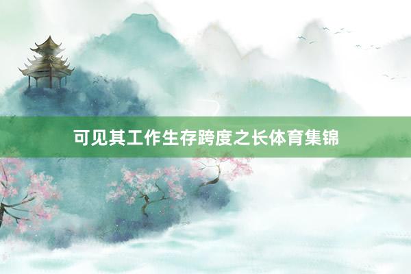 可见其工作生存跨度之长体育集锦