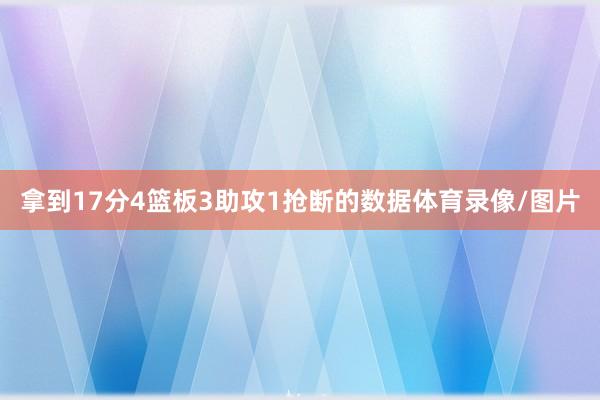 拿到17分4篮板3助攻1抢断的数据体育录像/图片