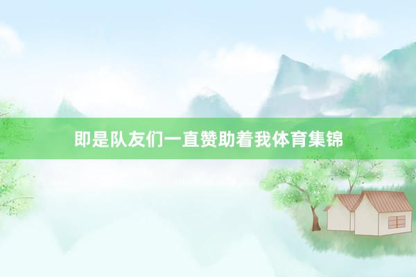 即是队友们一直赞助着我体育集锦