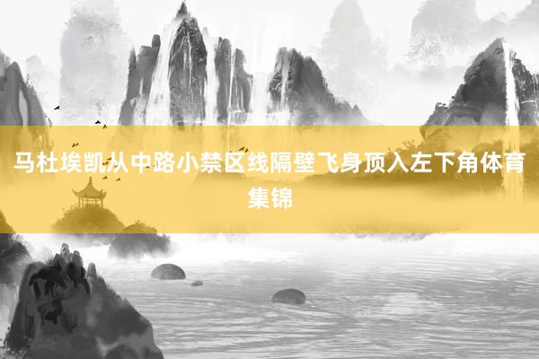 马杜埃凯从中路小禁区线隔壁飞身顶入左下角体育集锦