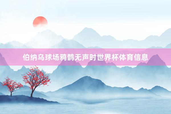 伯纳乌球场鸦鹊无声时世界杯体育信息