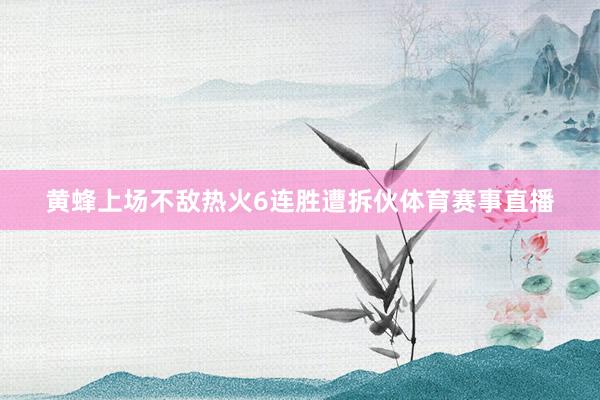 黄蜂上场不敌热火6连胜遭拆伙体育赛事直播