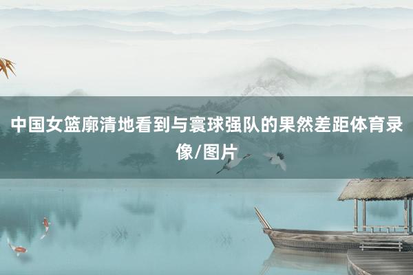 中国女篮廓清地看到与寰球强队的果然差距体育录像/图片