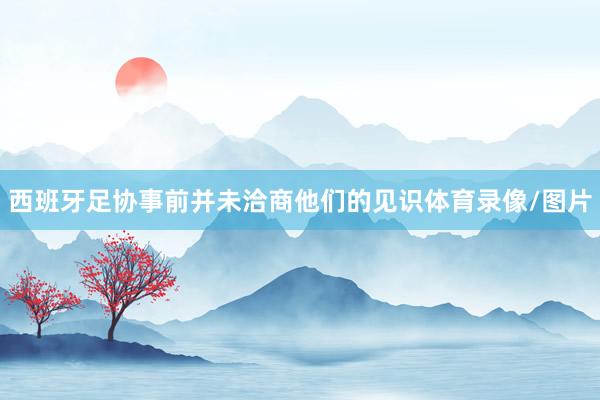 西班牙足协事前并未洽商他们的见识体育录像/图片