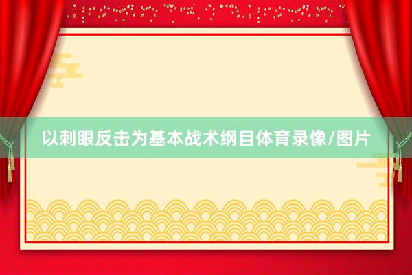 以刺眼反击为基本战术纲目体育录像/图片