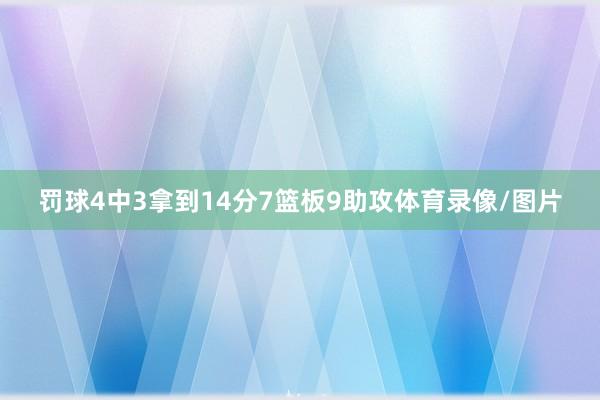 罚球4中3拿到14分7篮板9助攻体育录像/图片