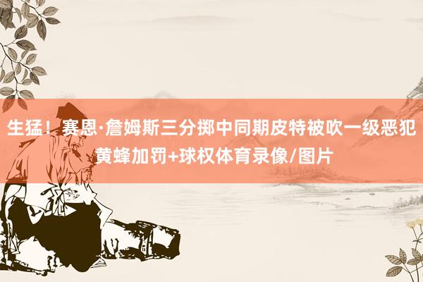 生猛！赛恩·詹姆斯三分掷中同期皮特被吹一级恶犯 黄蜂加罚+球权体育录像/图片