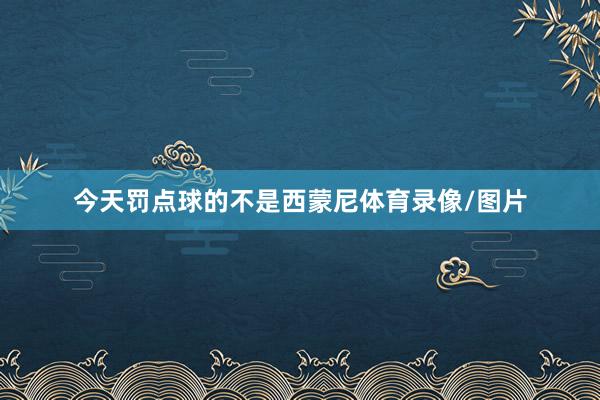 今天罚点球的不是西蒙尼体育录像/图片