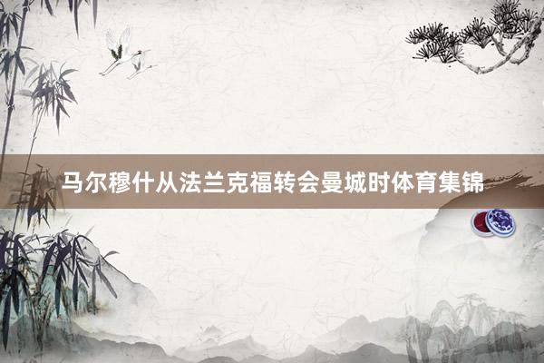 马尔穆什从法兰克福转会曼城时体育集锦